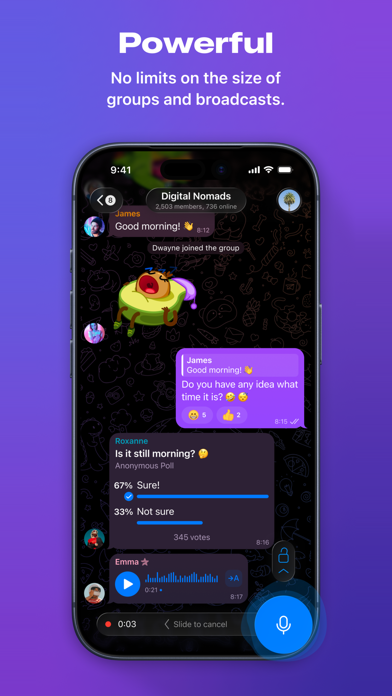 Telegram 界面截图